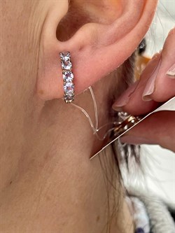 *Серьги Танзанит цв Красное арт. С1175-108-751 вес 1,79 г - фото 127180 *Серьги Танзанит цв Красное арт. С1175-108-751 вес 1,79 г - фото 127180