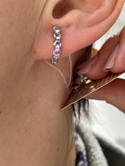 *Серьги Танзанит цв Красное арт. С1175-108-751 вес 1,79 г - фото 127181 *Серьги Танзанит цв Красное арт. С1175-108-751 вес 1,79 г - фото 127181