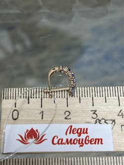 *Серьги Танзанит цв Красное арт. С1175-108-751 вес 1,79 г - фото 127182 *Серьги Танзанит цв Красное арт. С1175-108-751 вес 1,79 г - фото 127182