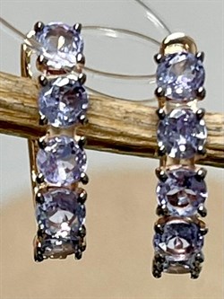 *Серьги Танзанит цв Красное арт. С1175-108-751 вес 1,79 г - фото 127186 *Серьги Танзанит цв Красное арт. С1175-108-751 вес 1,79 г - фото 127186