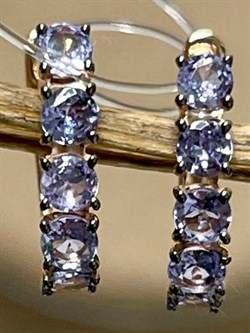 *Серьги Танзанит цв Красное арт. С1175-108-751 вес 1,79 г - фото 127189 *Серьги Танзанит цв Красное арт. С1175-108-751 вес 1,79 г - фото 127189