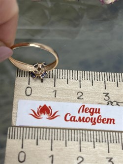 *Кольцо р.17 Танзанит цв Красное арт. К1213-128-674 вес 1,17 г - фото 127213