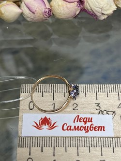 *Кольцо р.17 Танзанит цв Красное арт. К1213-128-674 вес 1,17 г - фото 127215