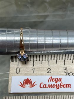 *Кольцо р.17 Танзанит цв Красное арт. К1213-128-674 вес 1,17 г - фото 127216