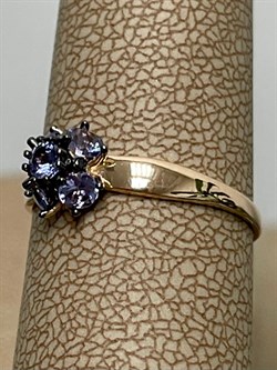 *Кольцо р.17 Танзанит цв Красное арт. К1213-128-674 вес 1,17 г - фото 127220