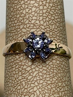 *Кольцо р.17 Танзанит цв Красное арт. К1213-128-674 вес 1,17 г - фото 127221