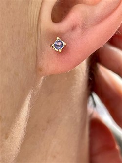 *Пусеты Танзанит цв Красное арт. С2273-108-809 вес 1,43 г - фото 127259