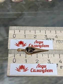 *Подвеска Дымчатый Кварц цв Красное арт. 10-1-100-04-787 вес 0,92 г - фото 127368 *Подвеска Дымчатый Кварц цв Красное арт. 10-1-100-04-787 вес 0,92 г - фото 127368