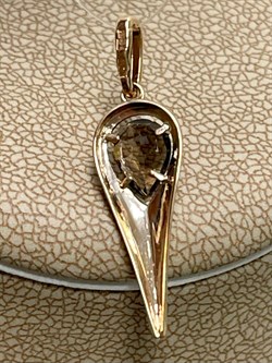 *Подвеска Дымчатый Кварц цв Красное арт. 10-1-100-04-787 вес 0,92 г - фото 127371 *Подвеска Дымчатый Кварц цв Красное арт. 10-1-100-04-787 вес 0,92 г - фото 127371