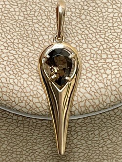 *Подвеска Дымчатый Кварц цв Красное арт. 10-1-100-04-787 вес 0,92 г - фото 127373 *Подвеска Дымчатый Кварц цв Красное арт. 10-1-100-04-787 вес 0,92 г - фото 127373