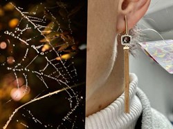 *Серьги Дымчатый кварц Фианит цв Красное арт 02-2-556-0401-011-577 вес 5,21 г - фото 127421 *Серьги Дымчатый кварц Фианит цв Красное арт 02-2-556-0401-011-577 вес 5,21 г - фото 127421