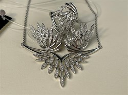 *Серьги Белый Бр цв Белое арт 2-208466-00-00-727 вес 4,8 г - фото 127519