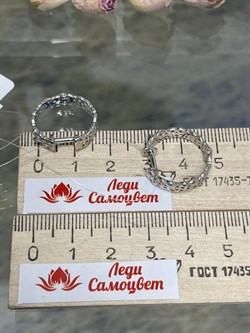 *Серьги Конго Триглав Триглав цв Белое арт. 2000488-91980 (вес около 5,28 г) - фото 127554