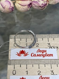 *Кольцо р.17,5 Танзанит цв Белое арт 1-208384-00-31-182 вес 1,25 г - фото 127589