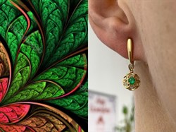 *Серьги Изумруд цв Лимонное арт. 24430-301-648 (вес 3,87 г) - фото 127766 *Серьги Изумруд цв Лимонное арт. 24430-301-648 (вес 3,87 г) - фото 127766