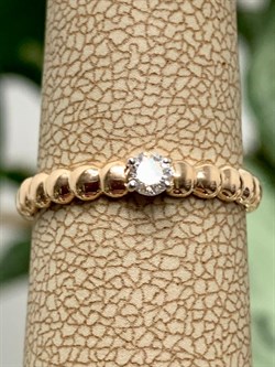 *Кольцо р.15,5 Белый Бр цв Красное арт. 12840-100-247 (вес 1,25 г) - фото 128262