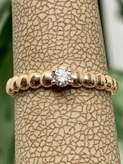 *Кольцо р.15,5 Белый Бр цв Красное арт. 12840-100-247 (вес 1,25 г) - фото 128263