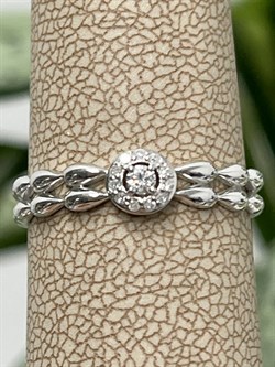 *Кольцо р.17,5 Белый бр цв Белое арт. 12860-200-446 вес 1,88 г - фото 128393