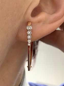 *Серьги Прищепки Белый Бр цв Красное арт 2-107-611-837 вес 3,42 г - фото 128824 *Серьги Прищепки Белый Бр цв Красное арт 2-107-611-837 вес 3,42 г - фото 128824