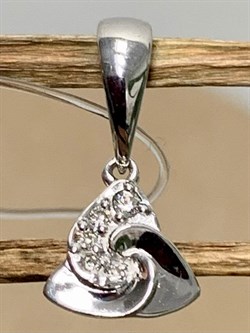 *Подвеска Белый бр цв Белое арт. 34469-200-867 вес 0,71 г - фото 129162