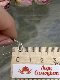 *Подвеска Белый бр цв Белое арт. 34469-200-867 вес 0,71 г - фото 129164