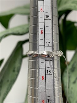 *Кольцо р.17,5 Белый бр цв Белое арт. 13219-200-727 вес 2,26 г - фото 129409