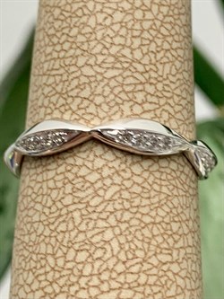 *Кольцо р.17,5 Белый бр цв Белое арт. 13219-200-727 вес 2,26 г - фото 129413