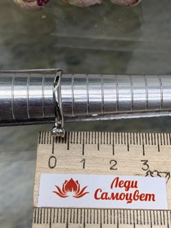 *Кольцо р.17,5 Белый бр цв Белое арт. 13682-200-263 вес 1,93 г - фото 129432