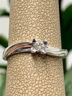 *Кольцо р.17,5 Белый бр цв Белое арт. 13682-200-263 вес 1,93 г - фото 129434