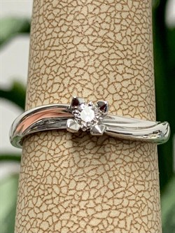 *Кольцо р.17,5 Белый бр цв Белое арт. 13682-200-263 вес 1,93 г - фото 129435