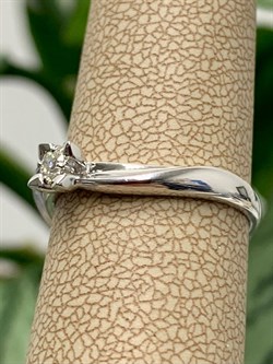 *Кольцо р.17,5 Белый бр цв Белое арт. 13682-200-263 вес 1,93 г - фото 129436