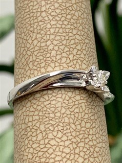 *Кольцо р.17,5 Белый бр цв Белое арт. 13682-200-263 вес 1,93 г - фото 129437