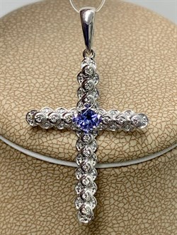 *Кулон Танзанит цв Белое арт. 8-388-31-546 (вес 1,91 г) - фото 129502 *Кулон Танзанит цв Белое арт. 8-388-31-546 (вес 1,91 г) - фото 129502