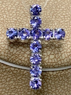 *Подвеска Танзанит цв Белое арт 8-280332-00-31-713 вес 1,68 г - фото 129509 *Подвеска Танзанит цв Белое арт 8-280332-00-31-713 вес 1,68 г - фото 129509