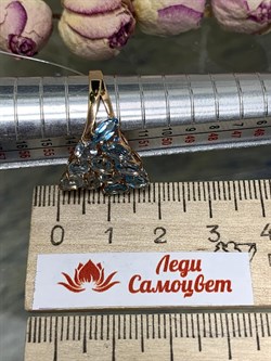 *Кольцо р.17 Голубой Топаз цв Красное арт. 01-2-346-25-965 вес 3,07 г - фото 129665 *Кольцо р.17 Голубой Топаз цв Красное арт. 01-2-346-25-965 вес 3,07 г - фото 129665