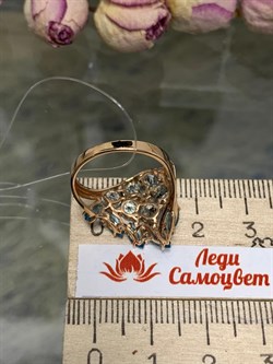 *Кольцо р.17 Голубой Топаз цв Красное арт. 01-2-346-25-965 вес 3,07 г - фото 129668 *Кольцо р.17 Голубой Топаз цв Красное арт. 01-2-346-25-965 вес 3,07 г - фото 129668