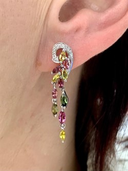 *Серьги Турмалин цв Белое арт. 2_02494-672 (вес 4,77 г) - фото 129902 *Серьги Турмалин цв Белое арт. 2_02494-672 (вес 4,77 г) - фото 129902