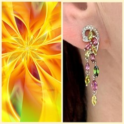 *Серьги Турмалин цв Белое арт. 2_02494-672 (вес 4,77 г) - фото 129906 *Серьги Турмалин цв Белое арт. 2_02494-672 (вес 4,77 г) - фото 129906