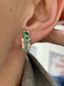 *Серьги Изумруд цв Красное арт 2-107-332-01-826 вес 3,11 г - фото 130121 *Серьги Изумруд цв Красное арт 2-107-332-01-826 вес 3,11 г - фото 130121