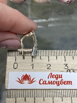 *Серьги Изумруд цв Красное арт 2-107-332-01-826 вес 3,11 г - фото 130123 *Серьги Изумруд цв Красное арт 2-107-332-01-826 вес 3,11 г - фото 130123