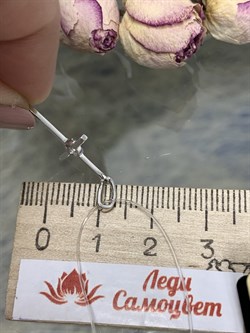 *Кулон Белый Бр цв Белое арт 8-378-997 вес 0,69 г - фото 130325