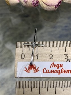 *Кулон Белый Бр цв Белое арт 8-378-997 вес 0,69 г - фото 130326