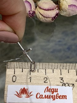 *Кулон Белый Бр цв Белое арт 8-378-997 вес 0,69 г - фото 130332