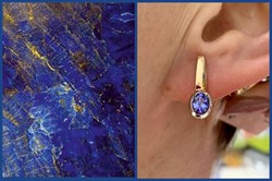 *Серьги Танзанит цв Красное арт. С0906-108-010 вес 2,75 г - фото 130396 *Серьги Танзанит цв Красное арт. С0906-108-010 вес 2,75 г - фото 130396
