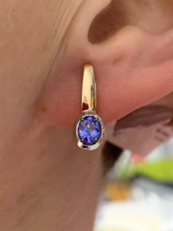 *Серьги Танзанит цв Красное арт. С0906-108-010 вес 2,75 г - фото 130398 *Серьги Танзанит цв Красное арт. С0906-108-010 вес 2,75 г - фото 130398