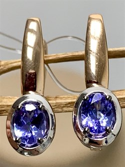 *Серьги Танзанит цв Красное арт. С0906-108-010 вес 2,75 г - фото 130403