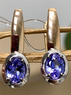 *Серьги Танзанит цв Красное арт. С0906-108-010 вес 2,75 г - фото 130405 *Серьги Танзанит цв Красное арт. С0906-108-010 вес 2,75 г - фото 130405