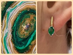 *Серьги Изумруд цв Лимонное арт. С1587Ю-303-754 вес 2,11 г - фото 130436 *Серьги Изумруд цв Лимонное арт. С1587Ю-303-754 вес 2,11 г - фото 130436