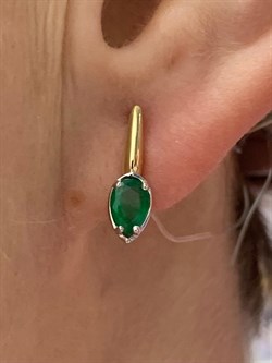 *Серьги Изумруд цв Лимонное арт. С1587Ю-303-754 вес 2,11 г - фото 130438 *Серьги Изумруд цв Лимонное арт. С1587Ю-303-754 вес 2,11 г - фото 130438
