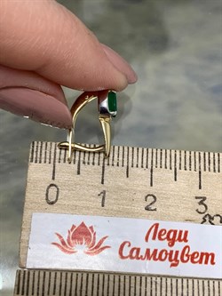 *Серьги Изумруд цв Лимонное арт. С1587Ю-303-754 вес 2,11 г - фото 130441 *Серьги Изумруд цв Лимонное арт. С1587Ю-303-754 вес 2,11 г - фото 130441